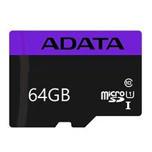 کارت حافظه‌ microSD ای دیتا مدل Premier کلاس 10 استاندارد UHS-I U1 سرعت 80MBps ظرفیت 64 گیگابایت به همراه با آداپتور SD